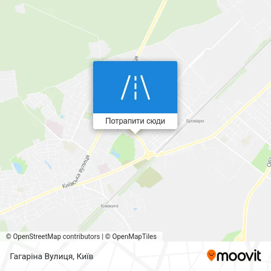 Карта Гагаріна Вулиця