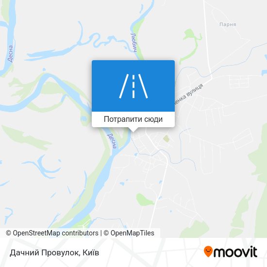 Карта Дачний Провулок