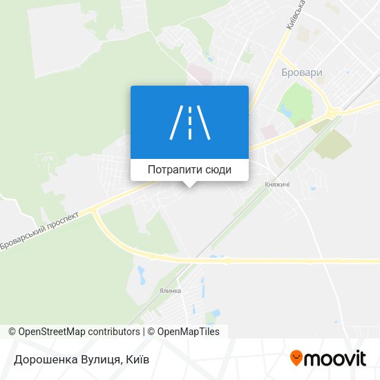 Карта Дорошенка Вулиця