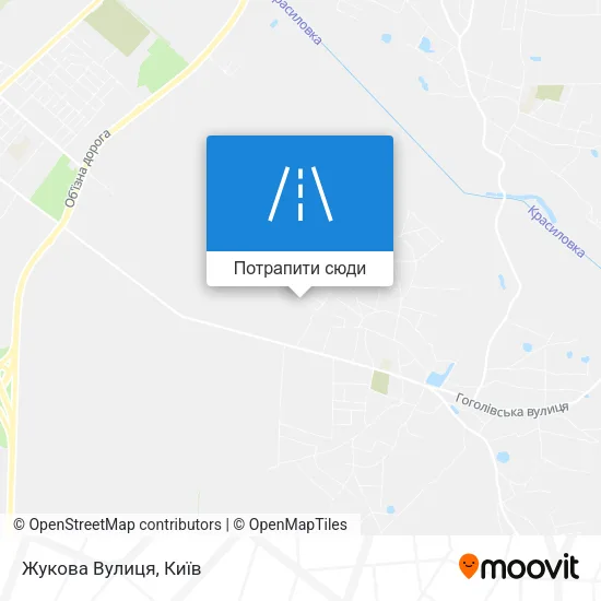 Карта Жукова Вулиця