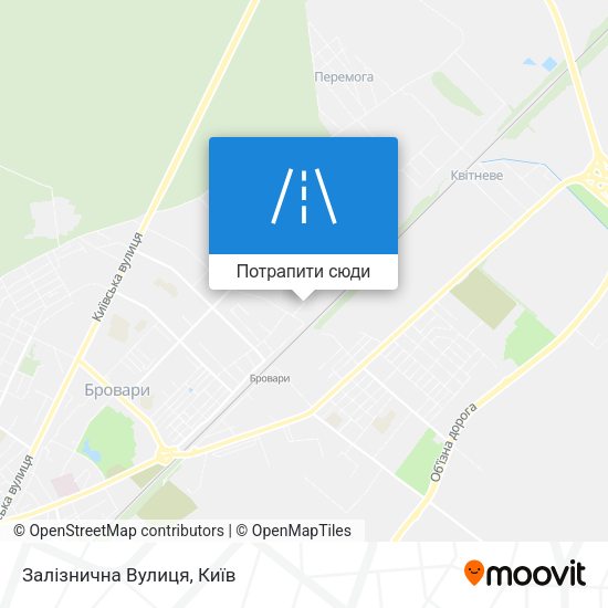 Карта Залізнична Вулиця