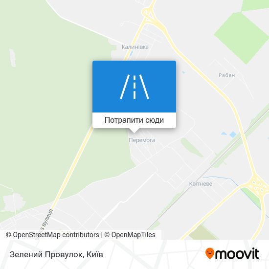 Карта Зелений Провулок