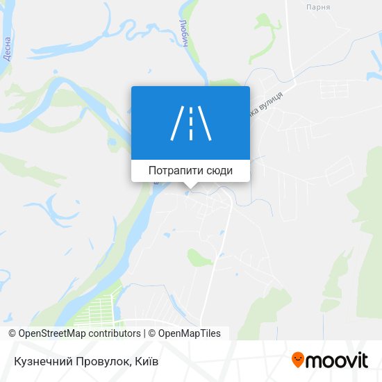 Карта Кузнечний Провулок