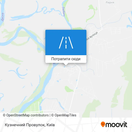 Карта Кузнечний Провулок