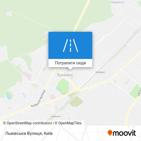 Карта Львівська Вулиця