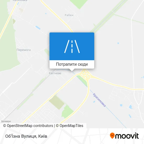 Карта Об’Їзна Вулиця