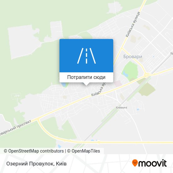 Карта Озерний Провулок