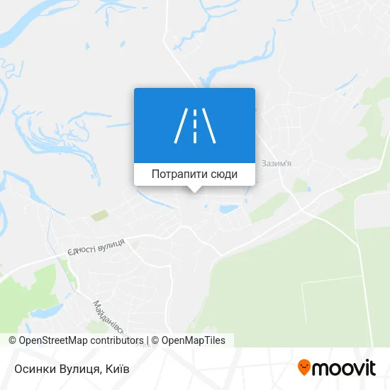 Карта Осинки Вулиця