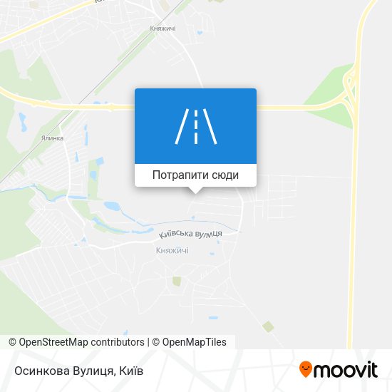 Карта Осинкова Вулиця