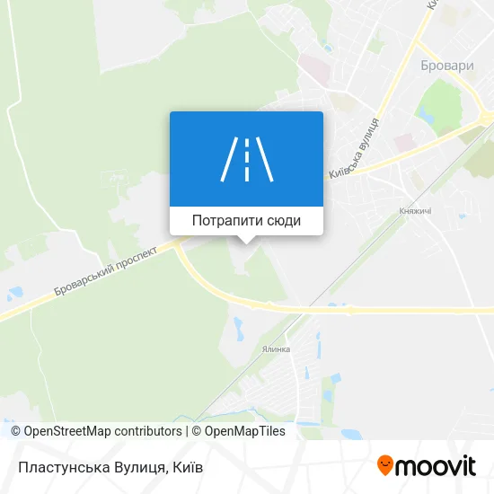 Карта Пластунська Вулиця
