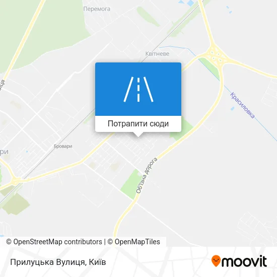 Карта Прилуцька Вулиця