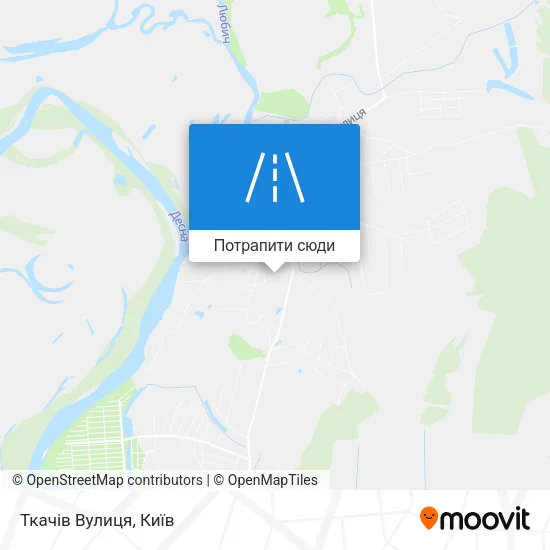 Карта Ткачів Вулиця