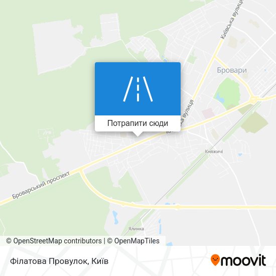 Карта Філатова Провулок