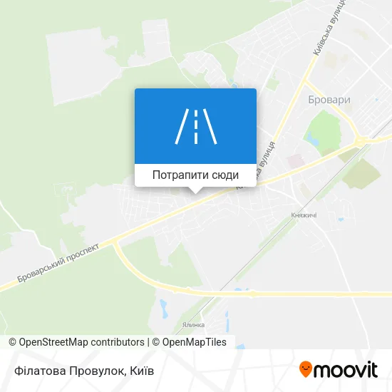 Карта Філатова Провулок