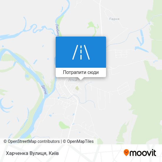 Карта Харченка Вулиця