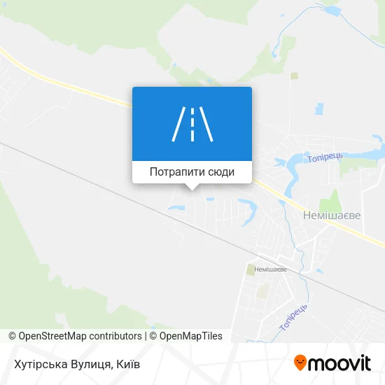 Карта Хутірська Вулиця