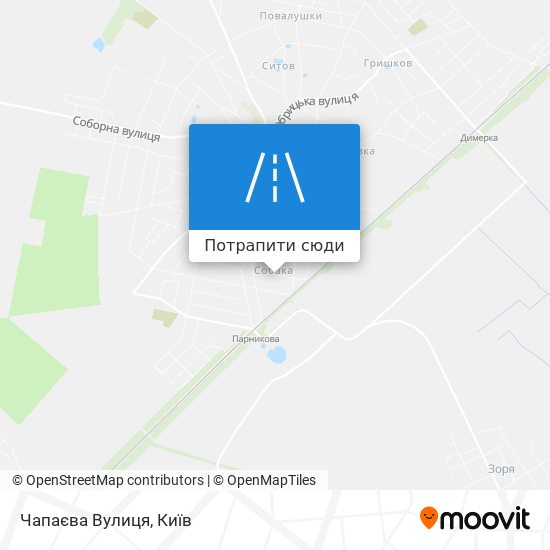 Карта Чапаєва Вулиця