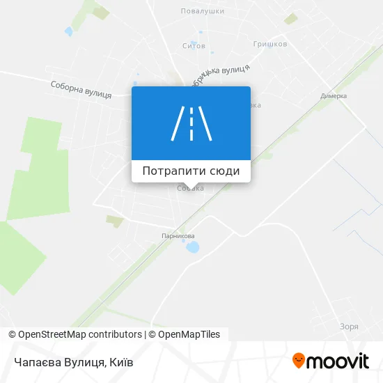 Карта Чапаєва Вулиця
