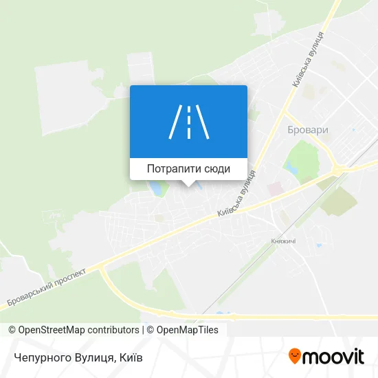 Карта Чепурного Вулиця