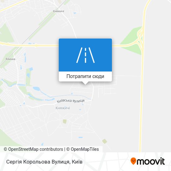 Карта Сергія Корольова Вулиця