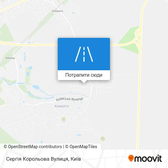 Карта Сергія Корольова Вулиця