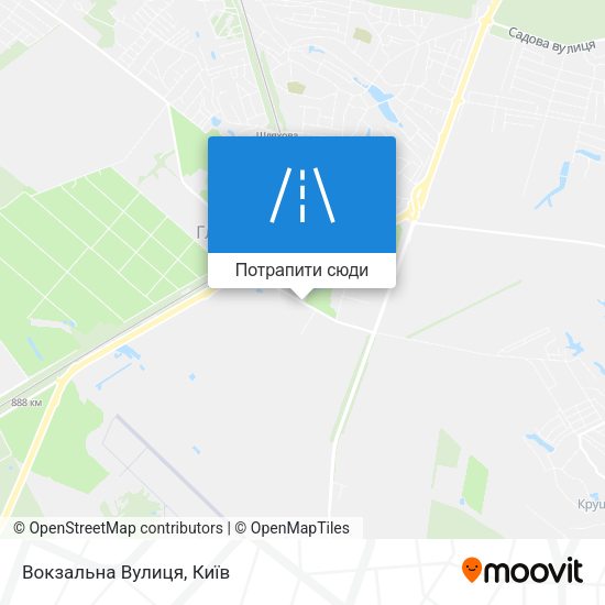 Карта Вокзальна Вулиця