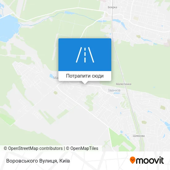 Карта Воровського Вулиця