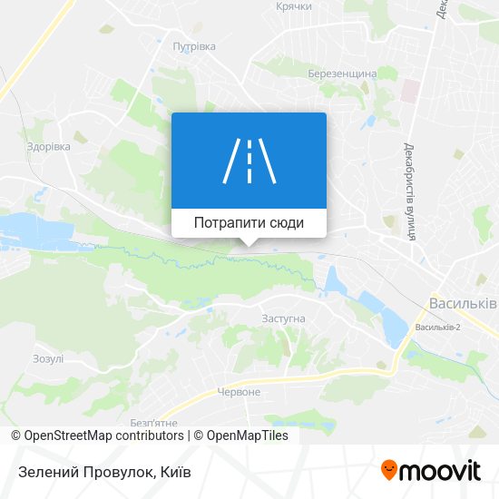 Карта Зелений Провулок