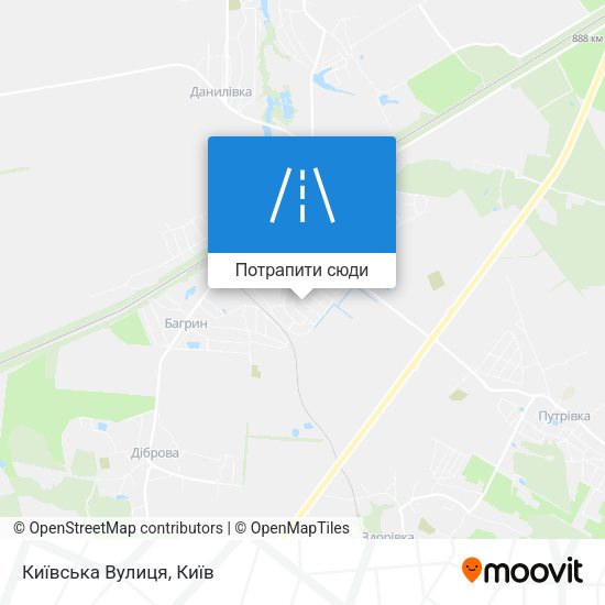 Карта Київська Вулиця