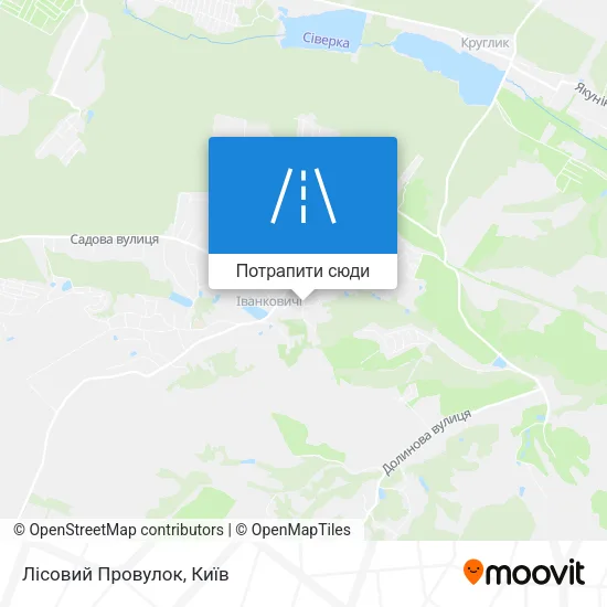 Карта Лісовий Провулок