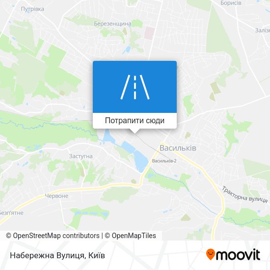 Карта Набережна Вулиця