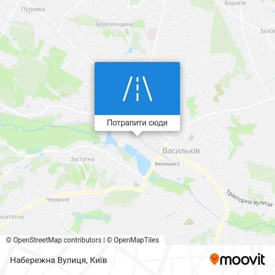 Карта Набережна Вулиця