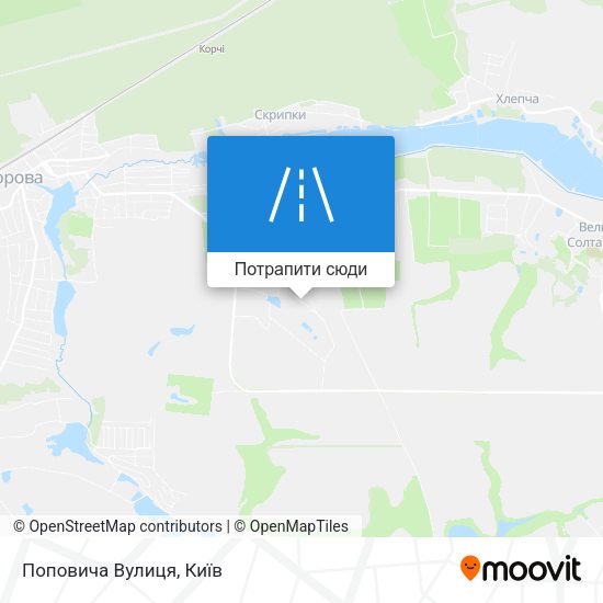 Карта Поповича Вулиця