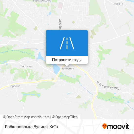 Карта Робкоровська Вулиця