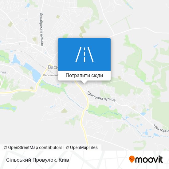 Карта Сільський Провулок