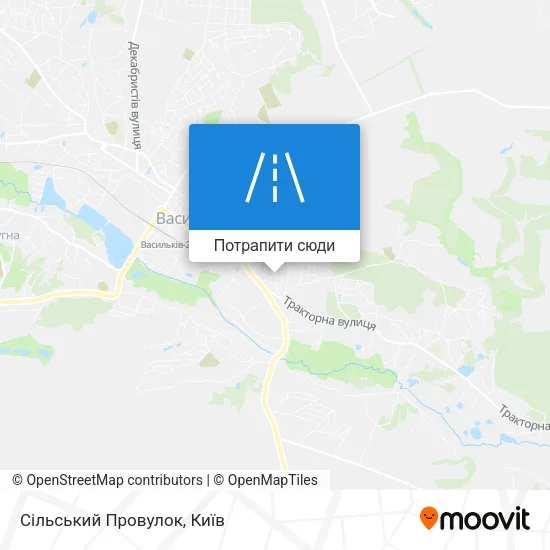 Карта Сільський Провулок