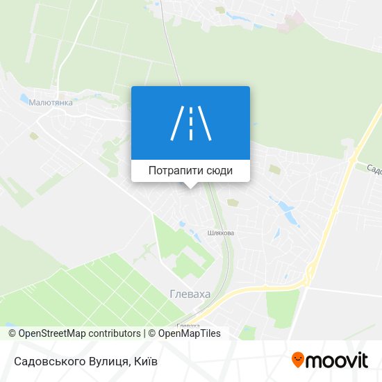 Карта Садовського Вулиця
