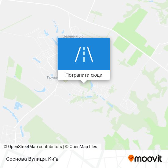Карта Соснова Вулиця