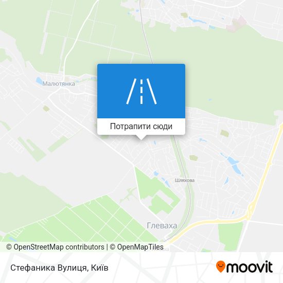 Карта Стефаника Вулиця
