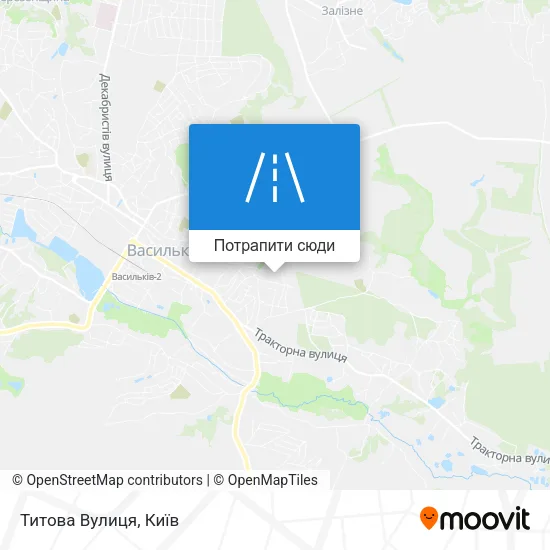 Карта Титова Вулиця