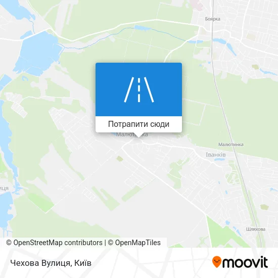 Карта Чехова Вулиця