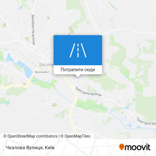 Карта Чкалова Вулиця