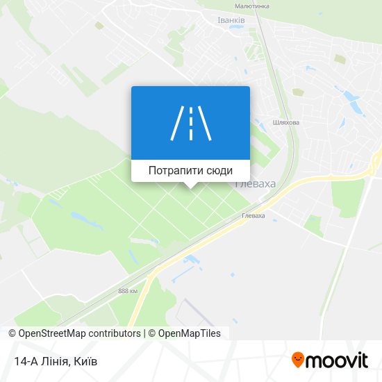 Карта 14-А Лінія