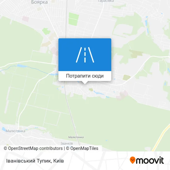 Карта Іванівський Тупик