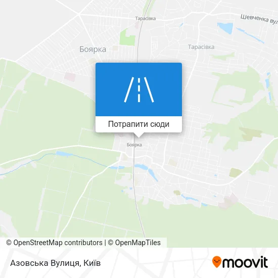 Карта Азовська Вулиця