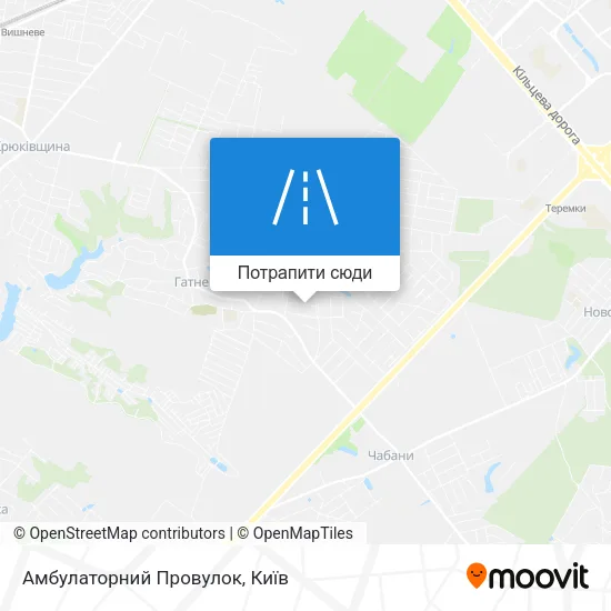 Карта Амбулаторний Провулок
