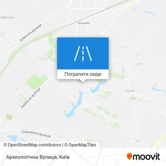 Карта Археологічна Вулиця