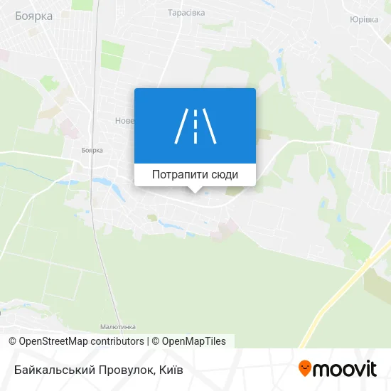 Карта Байкальський Провулок