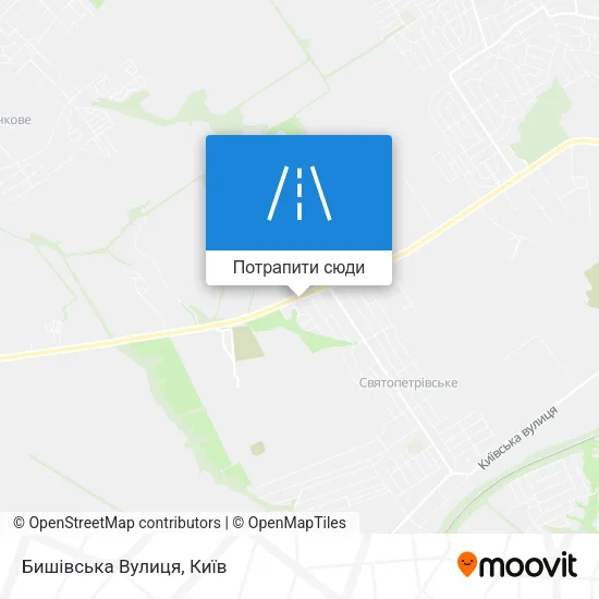 Карта Бишівська Вулиця