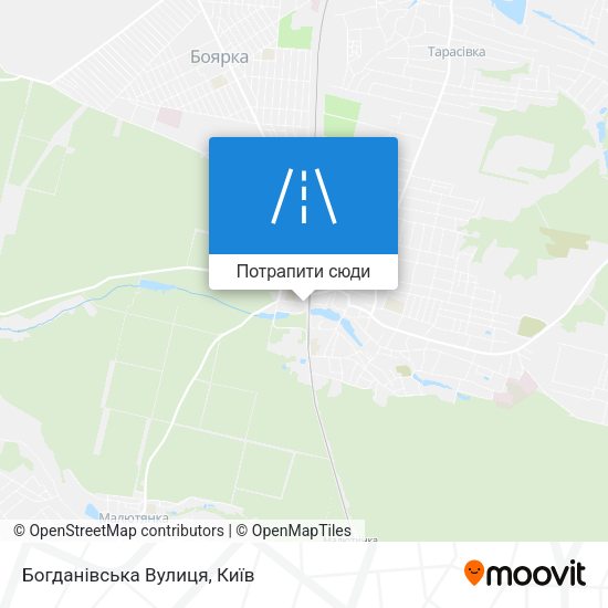 Карта Богданівська Вулиця
